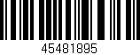 Código de barras (EAN, GTIN, SKU, ISBN): '45481895'