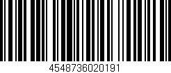 Código de barras (EAN, GTIN, SKU, ISBN): '4548736020191'