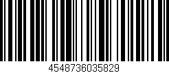Código de barras (EAN, GTIN, SKU, ISBN): '4548736035829'
