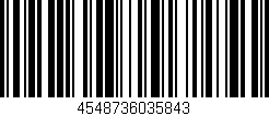Código de barras (EAN, GTIN, SKU, ISBN): '4548736035843'