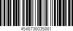 Código de barras (EAN, GTIN, SKU, ISBN): '4548736035881'