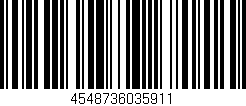 Código de barras (EAN, GTIN, SKU, ISBN): '4548736035911'