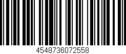 Código de barras (EAN, GTIN, SKU, ISBN): '4548736072558'
