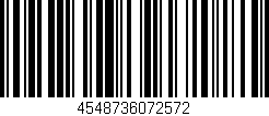 Código de barras (EAN, GTIN, SKU, ISBN): '4548736072572'
