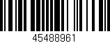 Código de barras (EAN, GTIN, SKU, ISBN): '45488961'