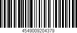 Código de barras (EAN, GTIN, SKU, ISBN): '4549009204379'