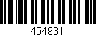 Código de barras (EAN, GTIN, SKU, ISBN): '454931'