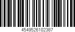 Código de barras (EAN, GTIN, SKU, ISBN): '4549526102387'