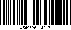 Código de barras (EAN, GTIN, SKU, ISBN): '4549526114717'
