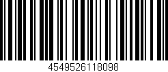Código de barras (EAN, GTIN, SKU, ISBN): '4549526118098'