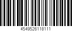Código de barras (EAN, GTIN, SKU, ISBN): '4549526118111'