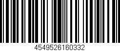 Código de barras (EAN, GTIN, SKU, ISBN): '4549526160332'