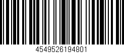 Código de barras (EAN, GTIN, SKU, ISBN): '4549526194801'