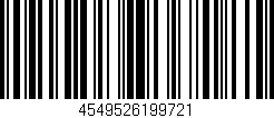 Código de barras (EAN, GTIN, SKU, ISBN): '4549526199721'