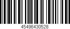 Código de barras (EAN, GTIN, SKU, ISBN): '45496430528'