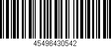 Código de barras (EAN, GTIN, SKU, ISBN): '45496430542'
