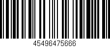 Código de barras (EAN, GTIN, SKU, ISBN): '45496475666'