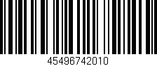 Código de barras (EAN, GTIN, SKU, ISBN): '45496742010'
