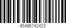 Código de barras (EAN, GTIN, SKU, ISBN): '45496742423'