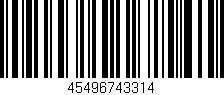 Código de barras (EAN, GTIN, SKU, ISBN): '45496743314'