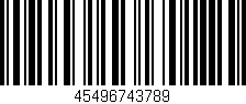 Código de barras (EAN, GTIN, SKU, ISBN): '45496743789'