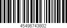 Código de barras (EAN, GTIN, SKU, ISBN): '45496743802'