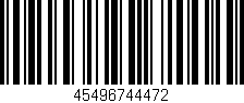 Código de barras (EAN, GTIN, SKU, ISBN): '45496744472'