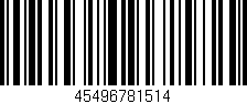 Código de barras (EAN, GTIN, SKU, ISBN): '45496781514'