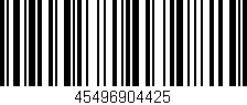 Código de barras (EAN, GTIN, SKU, ISBN): '45496904425'