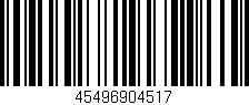 Código de barras (EAN, GTIN, SKU, ISBN): '45496904517'