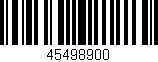 Código de barras (EAN, GTIN, SKU, ISBN): '45498900'