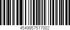 Código de barras (EAN, GTIN, SKU, ISBN): '4549957517002'