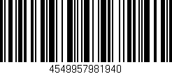 Código de barras (EAN, GTIN, SKU, ISBN): '4549957981940'