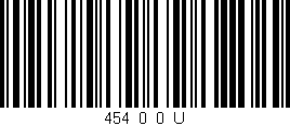 Código de barras (EAN, GTIN, SKU, ISBN): '454_0_0_U'