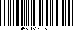Código de barras (EAN, GTIN, SKU, ISBN): '4550153597583'