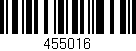 Código de barras (EAN, GTIN, SKU, ISBN): '455016'
