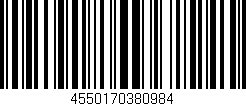 Código de barras (EAN, GTIN, SKU, ISBN): '4550170380984'
