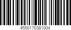 Código de barras (EAN, GTIN, SKU, ISBN): '4550170381004'