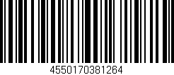 Código de barras (EAN, GTIN, SKU, ISBN): '4550170381264'