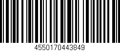 Código de barras (EAN, GTIN, SKU, ISBN): '4550170443849'