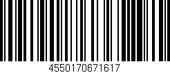 Código de barras (EAN, GTIN, SKU, ISBN): '4550170671617'