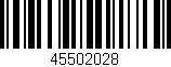 Código de barras (EAN, GTIN, SKU, ISBN): '45502028'