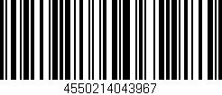 Código de barras (EAN, GTIN, SKU, ISBN): '4550214043967'
