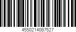 Código de barras (EAN, GTIN, SKU, ISBN): '4550214087527'