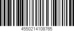 Código de barras (EAN, GTIN, SKU, ISBN): '4550214108765'