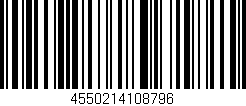 Código de barras (EAN, GTIN, SKU, ISBN): '4550214108796'