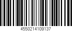 Código de barras (EAN, GTIN, SKU, ISBN): '4550214109137'
