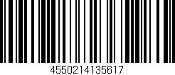 Código de barras (EAN, GTIN, SKU, ISBN): '4550214135617'