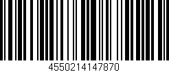 Código de barras (EAN, GTIN, SKU, ISBN): '4550214147870'