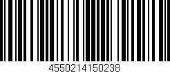 Código de barras (EAN, GTIN, SKU, ISBN): '4550214150238'